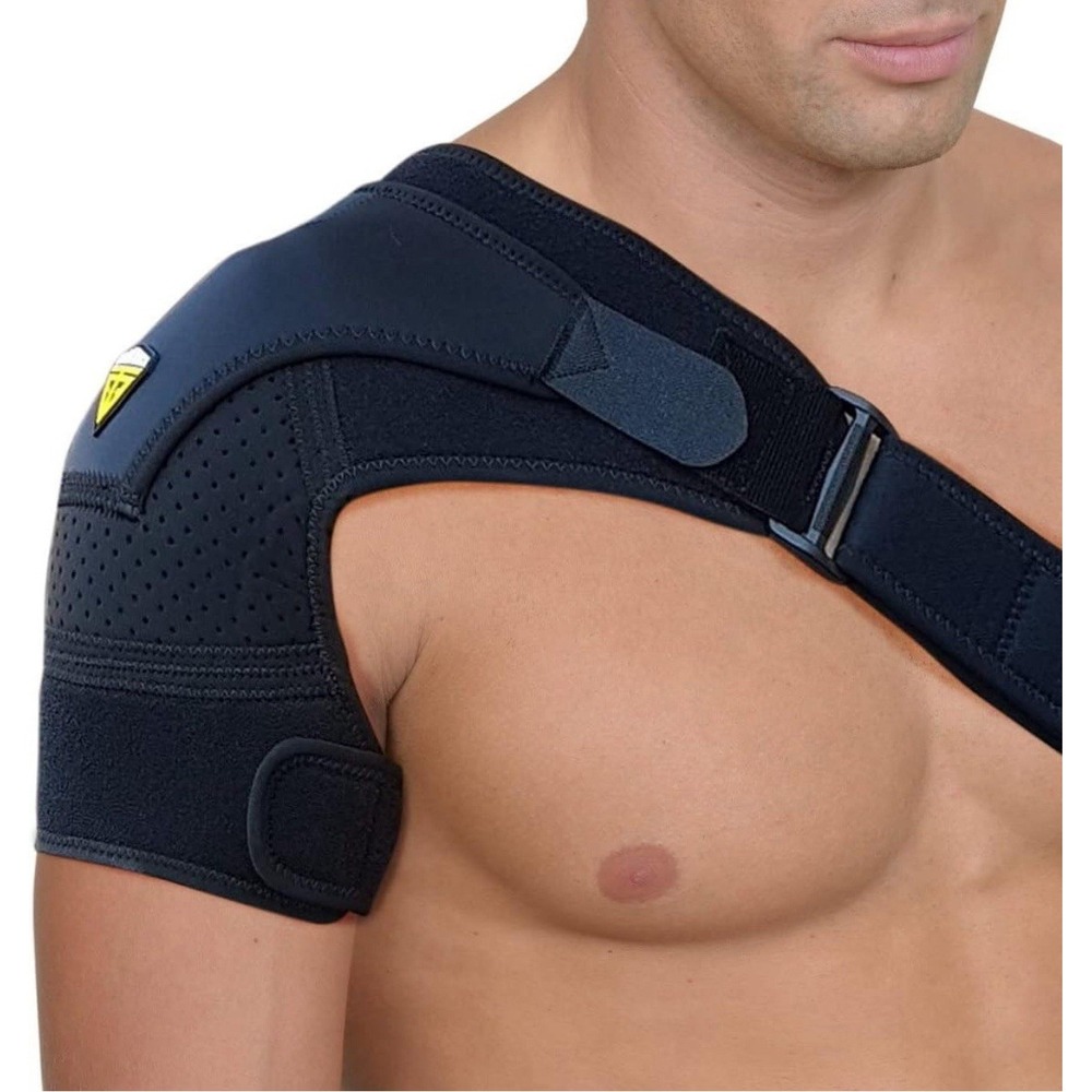 FIGHTECH Shoulder Brace Torn Rotator Cuff Support Pain Relief Black L/XL New